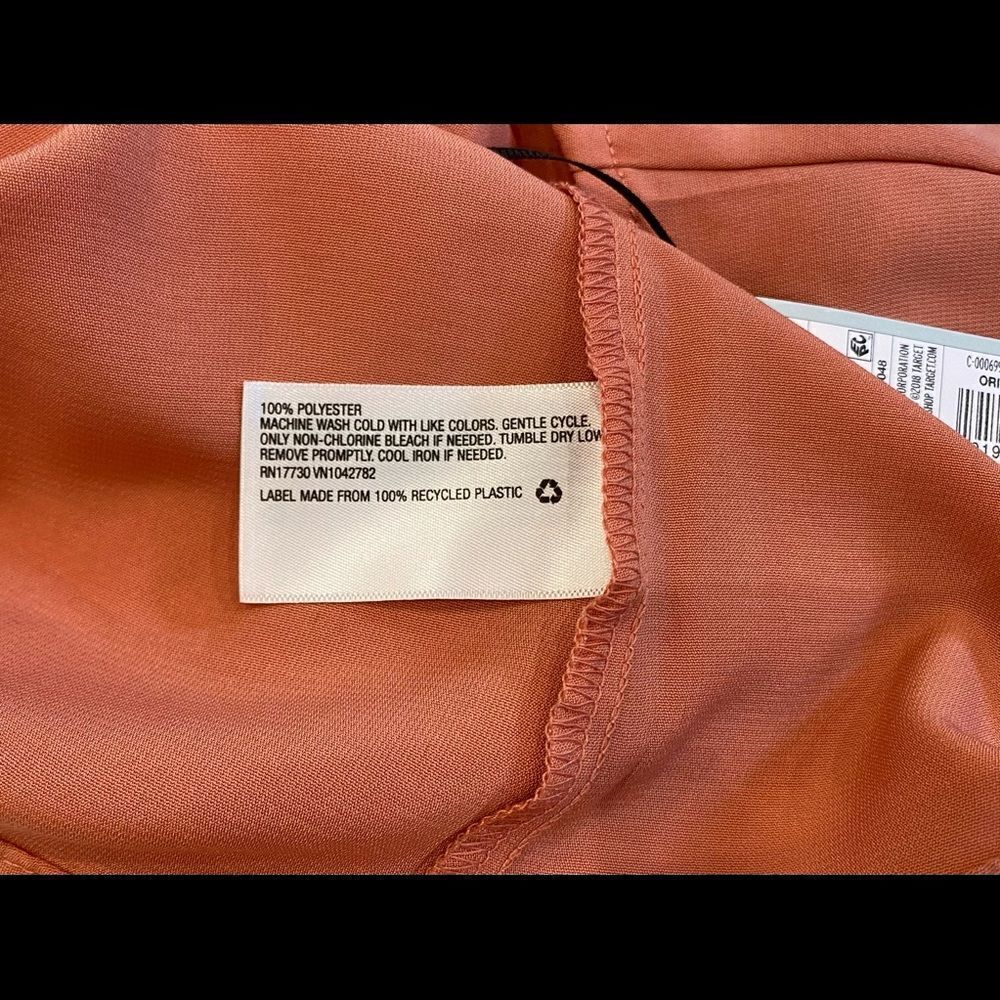 Prologue Light Orange Sleeveless Shirt NWT - Picture 5 of 6